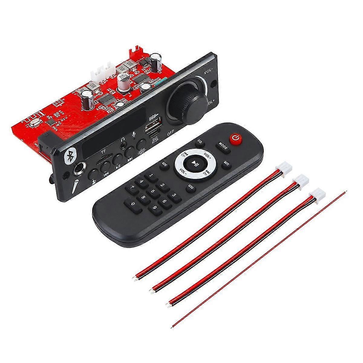 160w Amplifier Bluetooth 5.0 Diy Mp3 Decoder Board Audio Player 12v Mp3 Player Car Fm Radio Module Tf Usb Mic Record(a)