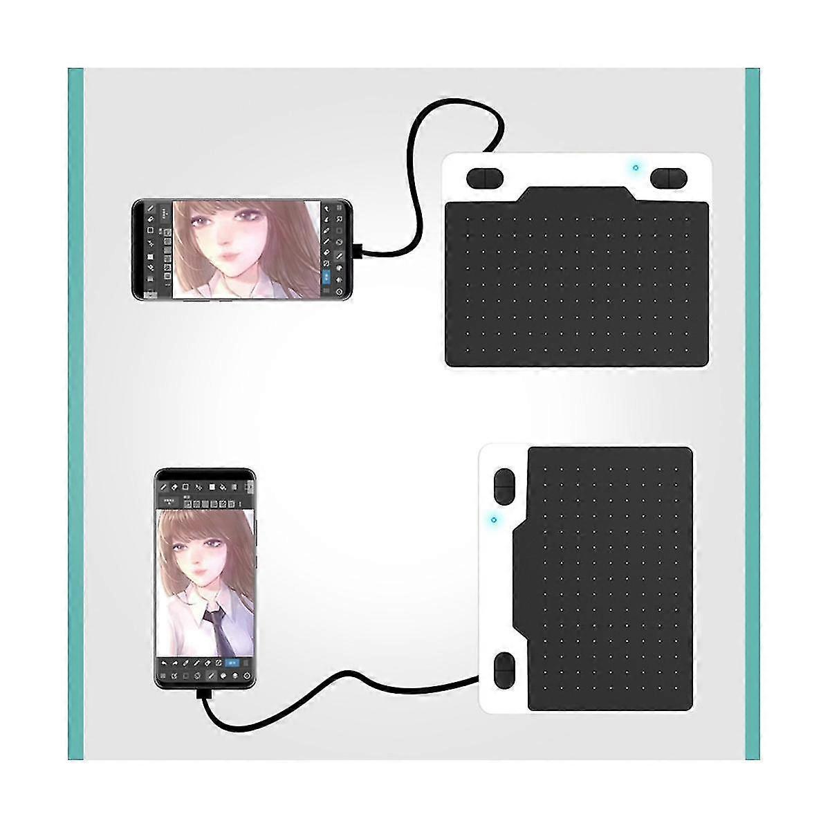 T503 Digital Board Can Be Connected To The Cell Phone Hand Drawing Board Computer Painting Drawing Board,blue