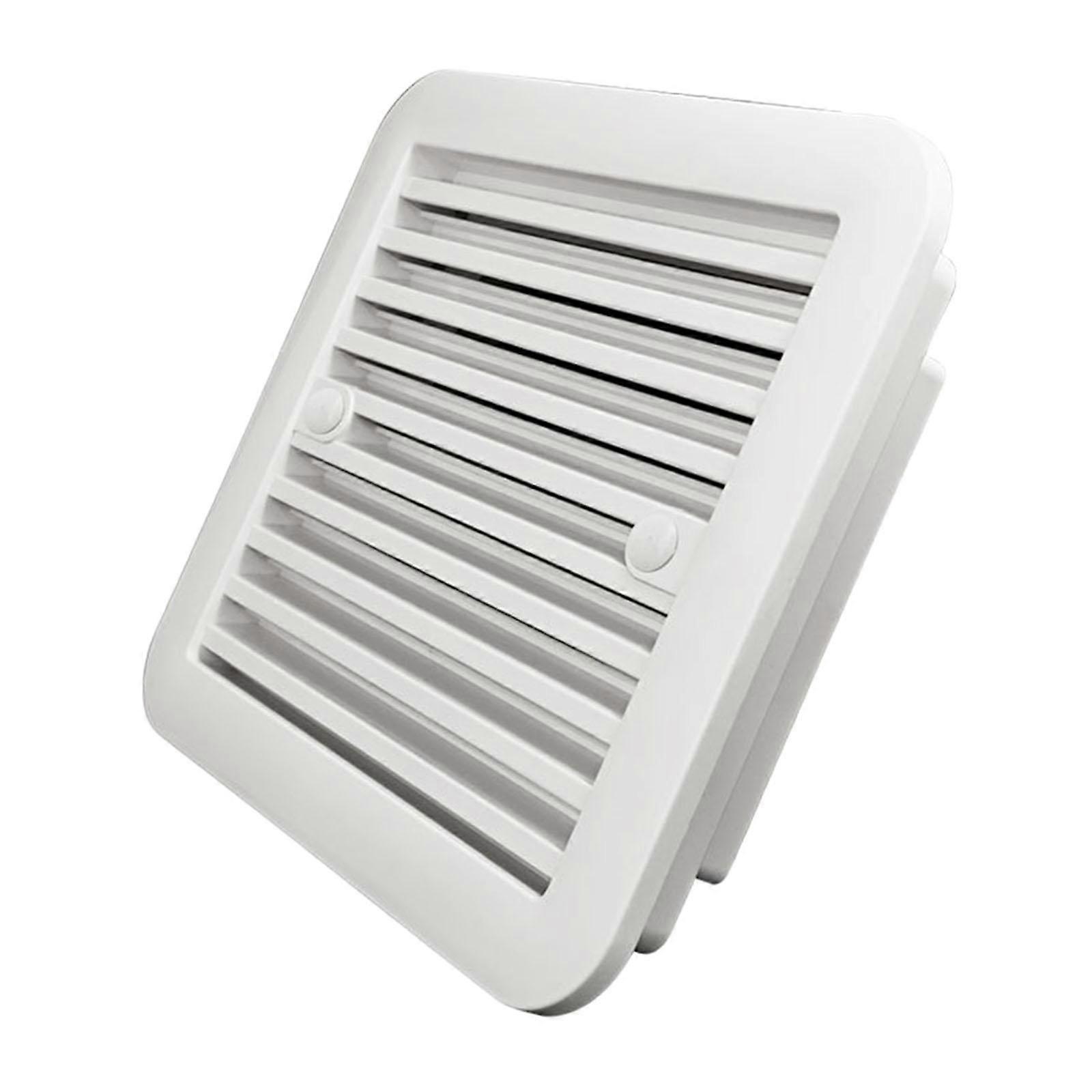 Generic Side Exhaust Outlet Rainproof Design Anti Bugs Net Shutters Vent White