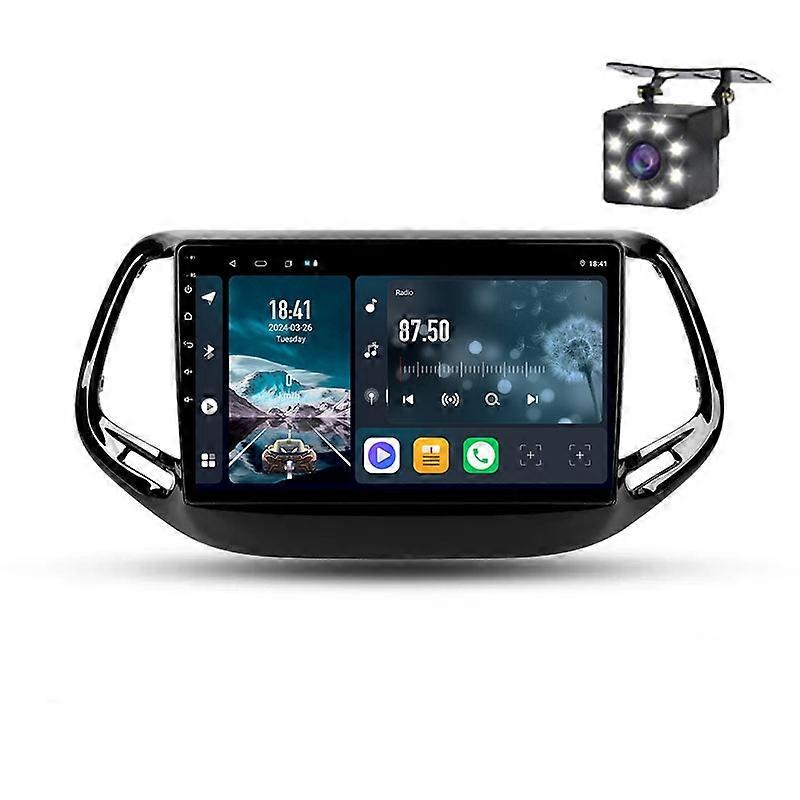Android 14 Car Radio For Jeep Compass 2 MP 2016 - 2018 Auto Multimedia Player