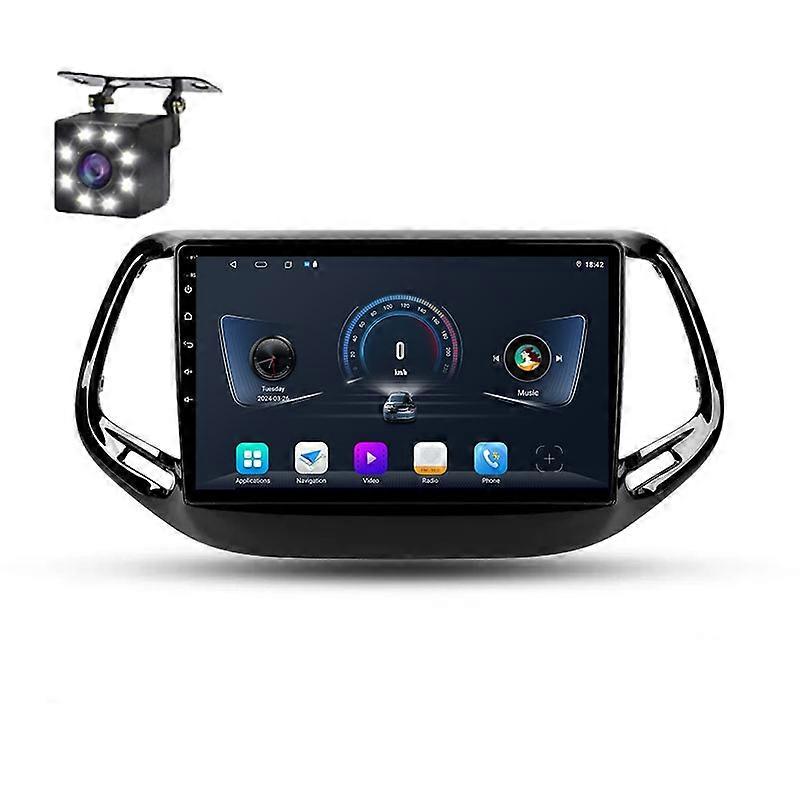 Car Radio Multimedia For Jeep Compass 2 MP 2016 - 2018 Video Player Carplay Navigation GPS