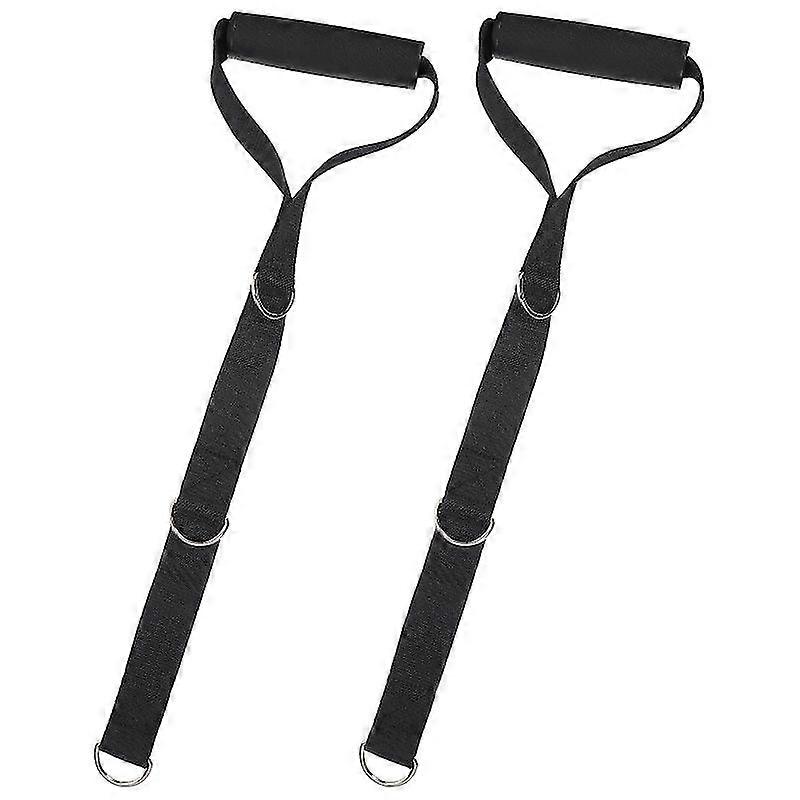 2pcs fitness pull strap pull up training rope buckle training handle strap
