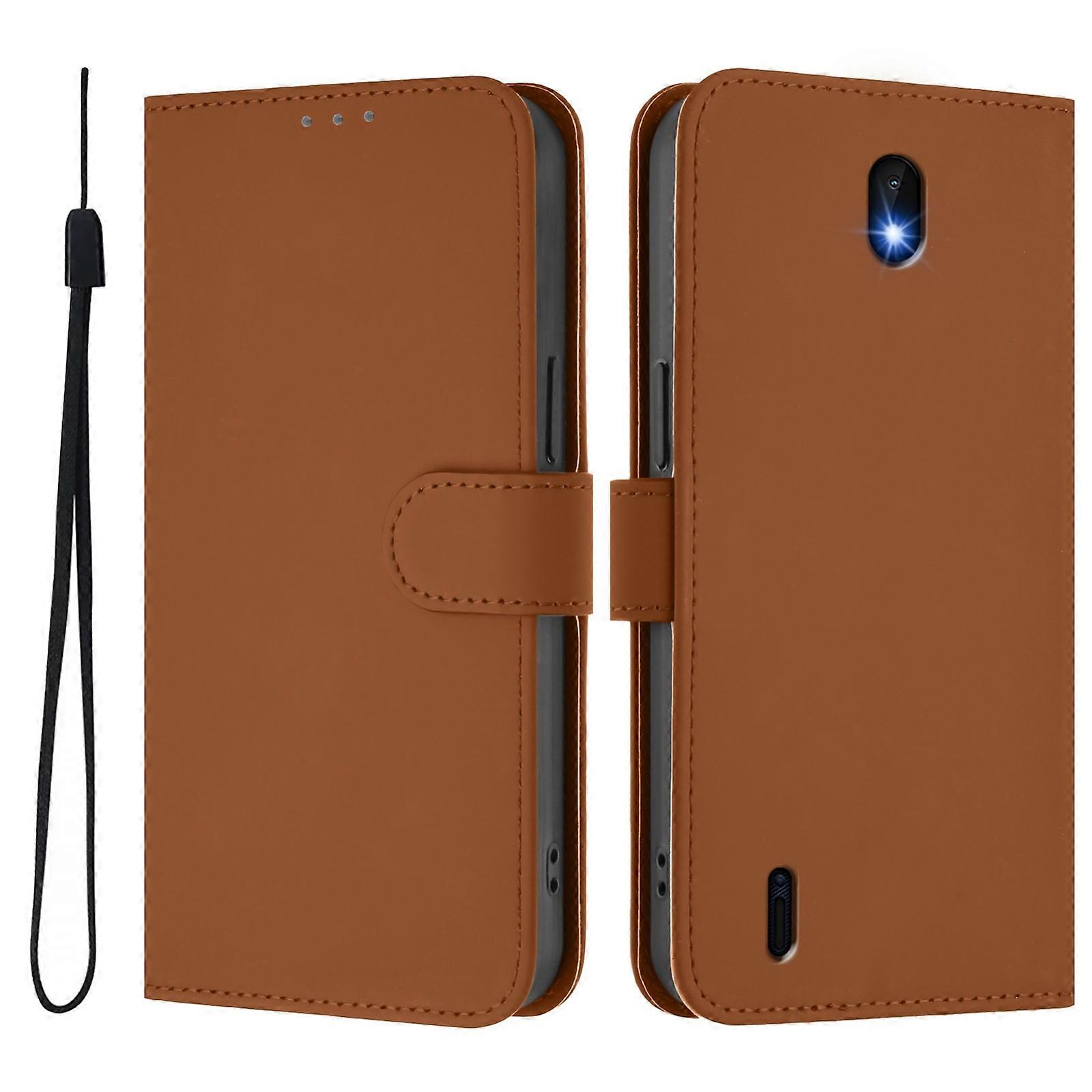 Solid Color PU Case For Nokia C01 Plus / C1 2nd Edition