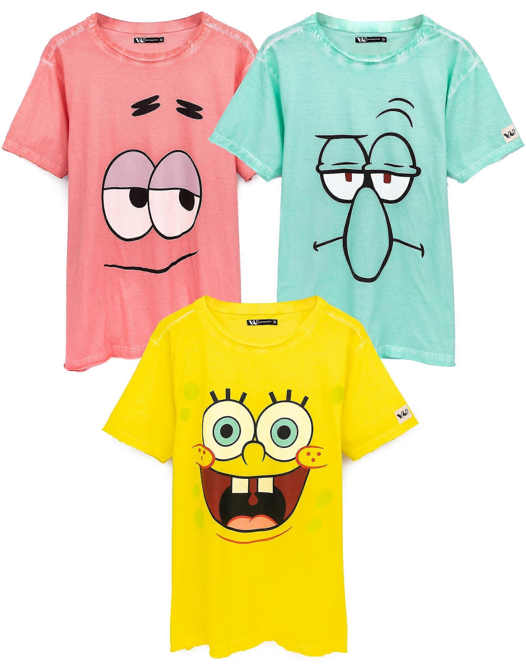 Bob l’éponge SquarePants T-shirt à manches courtes pour hommes vert Squidward SHZNV