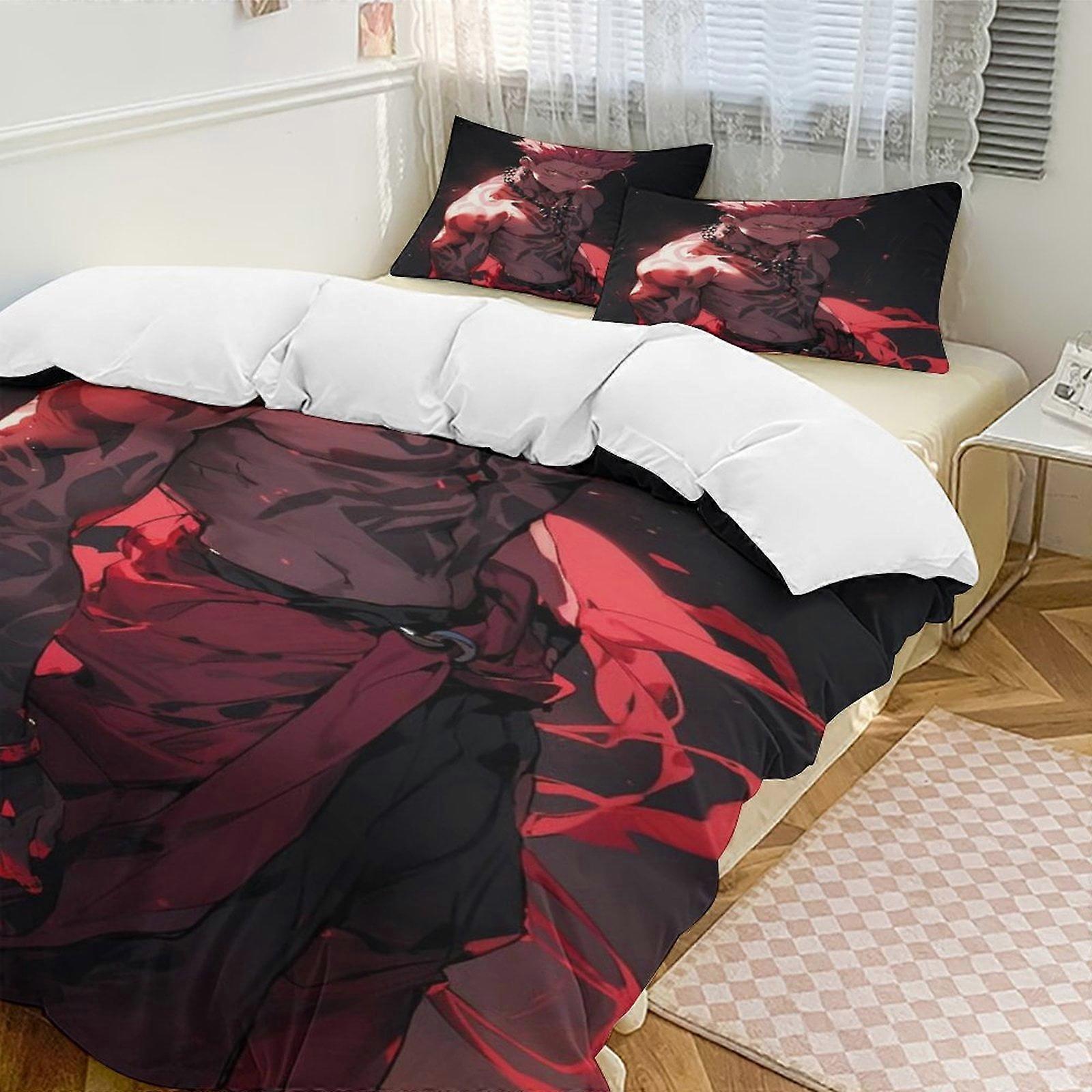 Bedding set Gs401 Jujutsu Kaisen Anime Home Bed 3-piece Set,Lightweight and comfortableMultiple sizes to choose from SH401