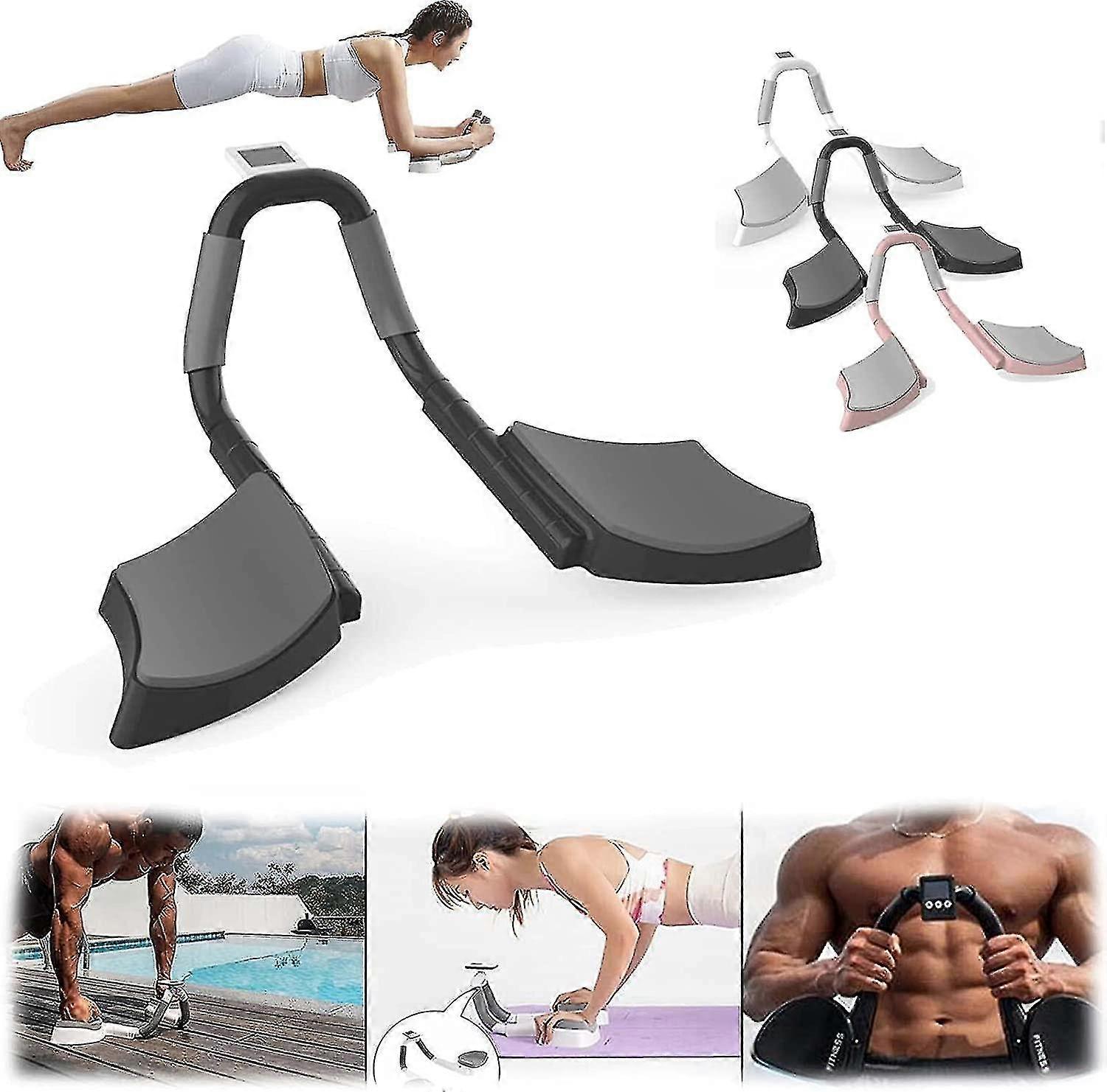 Multifunzione Timing Plank Trainer, Plank Trainer con timer, Portable Plank Trainer Dynamic Abs Core Training