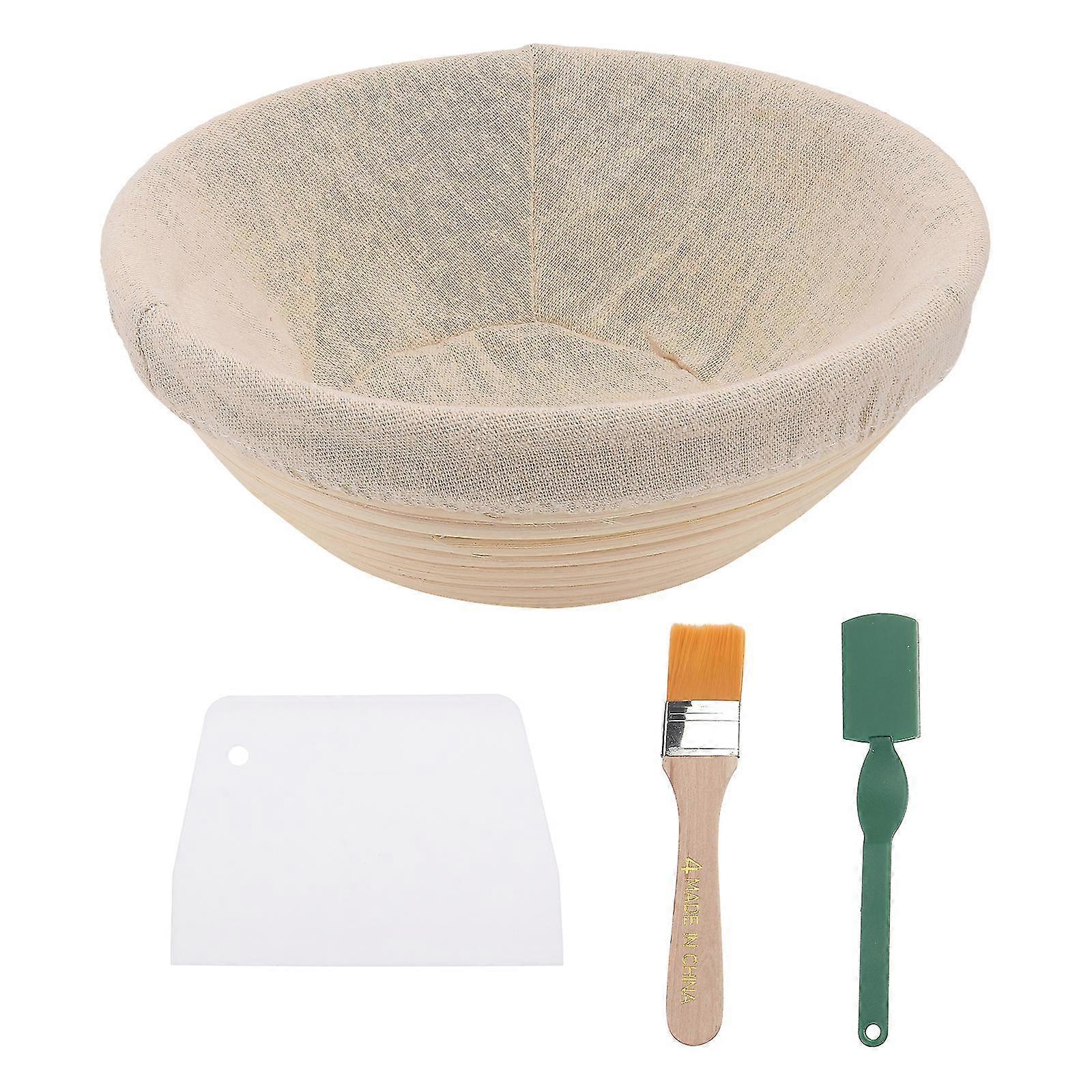 1set Dough Fermentation Basket Bread Fermentation Rattan Basket Bread Basket