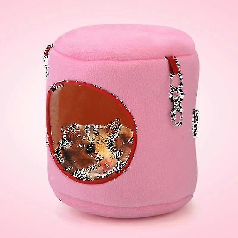 フランネルシリンダーペットハウスウォームハムスターハンモックハンギングベッド小型ペットネスト、XL、A