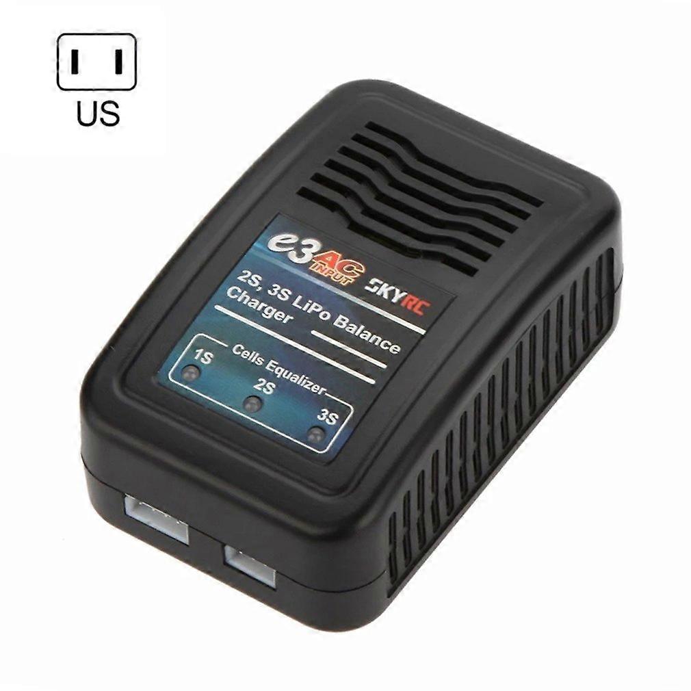 SKYRC SK-100081-04 E3 Lipo Battery Balance Charger AC Input 2S 3S Cells 3.7V 7.4V 11.1V RC Charging Parts Power Cable US EU Plug