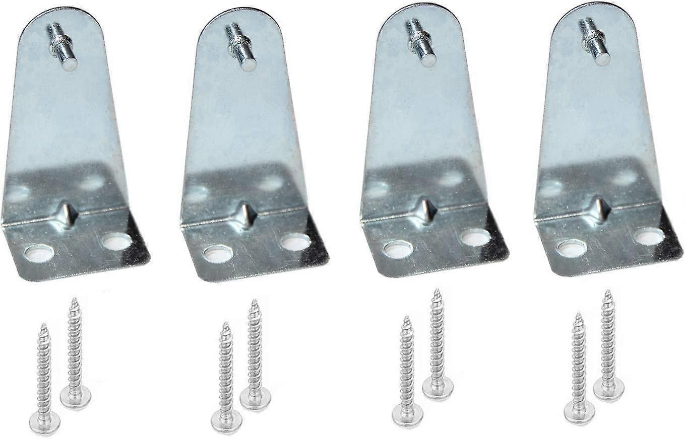 4pcs Hold Down Brackets Metal Blind Brackets Bottom Rail Bracket Replacements for Horizontal Blinds and Window Blinds