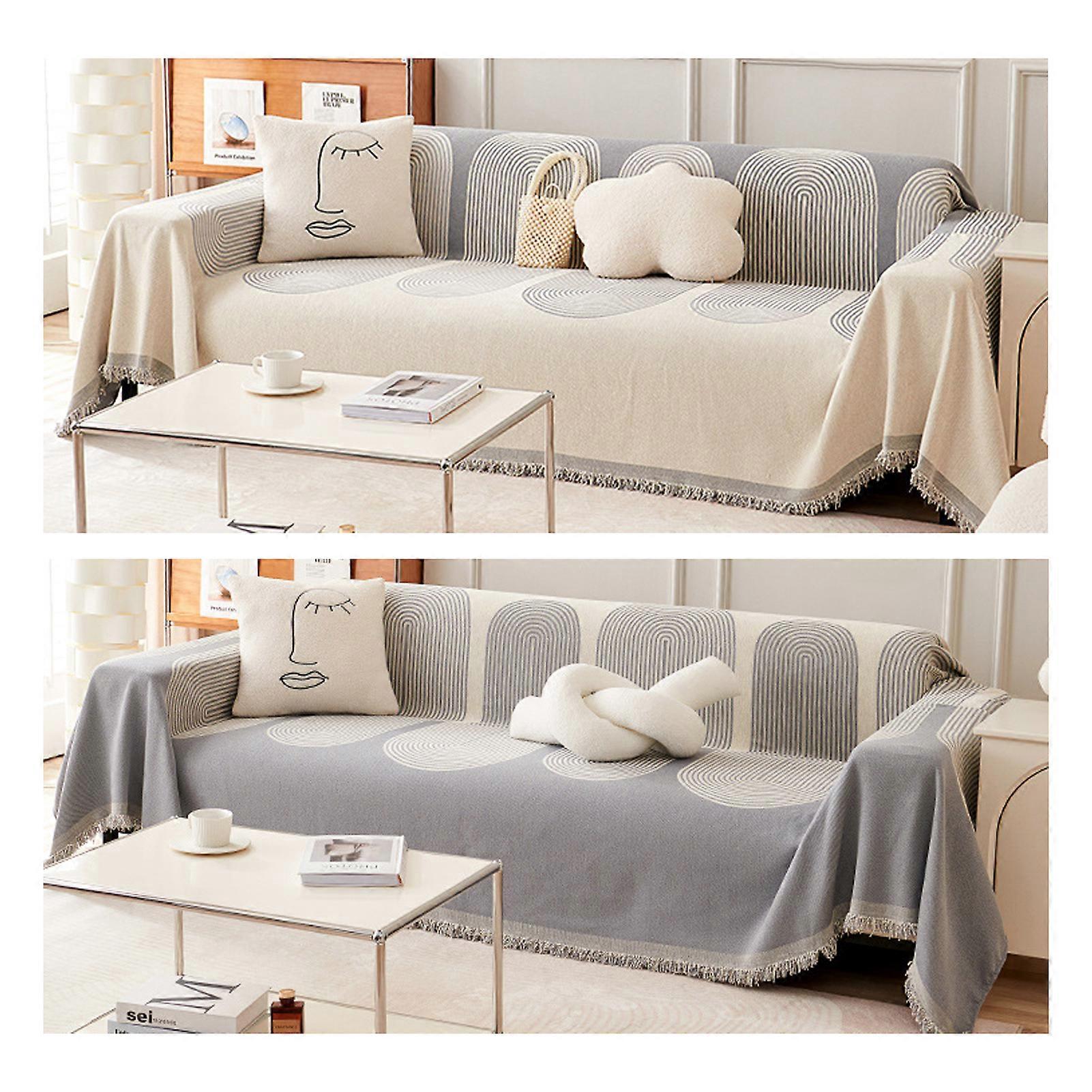 Sofa Cover Couch Covers Throw Blanket Sofa Slipcover Furniture Cover with Tassel Pet Mat for Bed Couch Sofa Chair