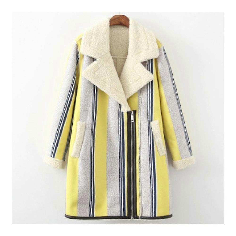 Suede Fake Lamb Wool Casual Lapel Coat