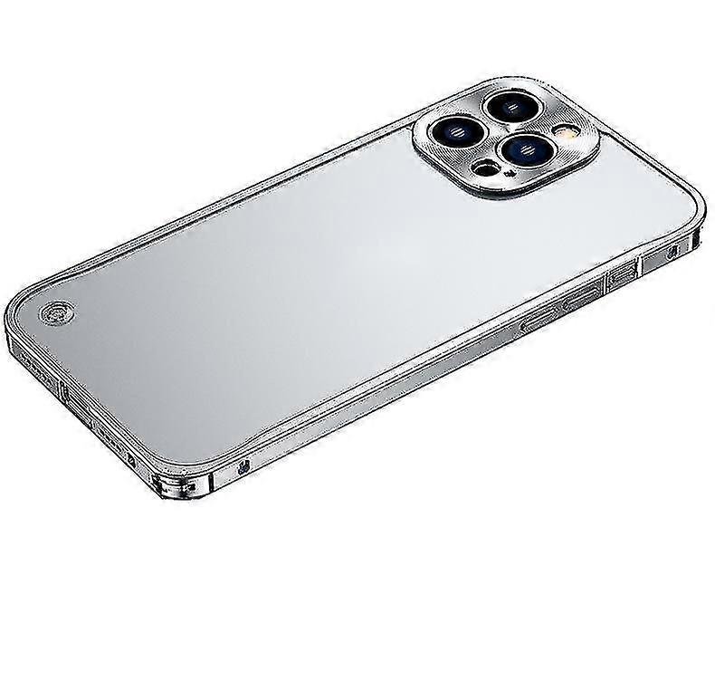 Luxury Metaltranslucen Case Frame Lens Protection For Iphone 13 Series Aluminum Phone Case Matte Translucent Back Cover