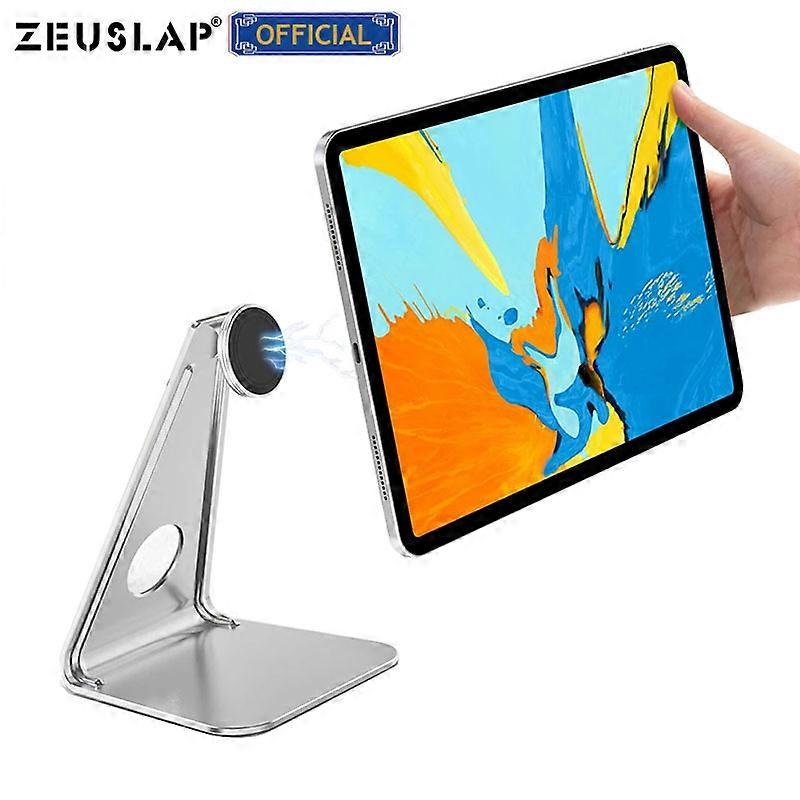 Justerbar Aluminium Nettbrettstativ Multi-Angle Sklisikker Skrivebord Nettbrett / Telefonholder For iPad Tab Kindle Bærbar Skjerm Opptil 12,5"