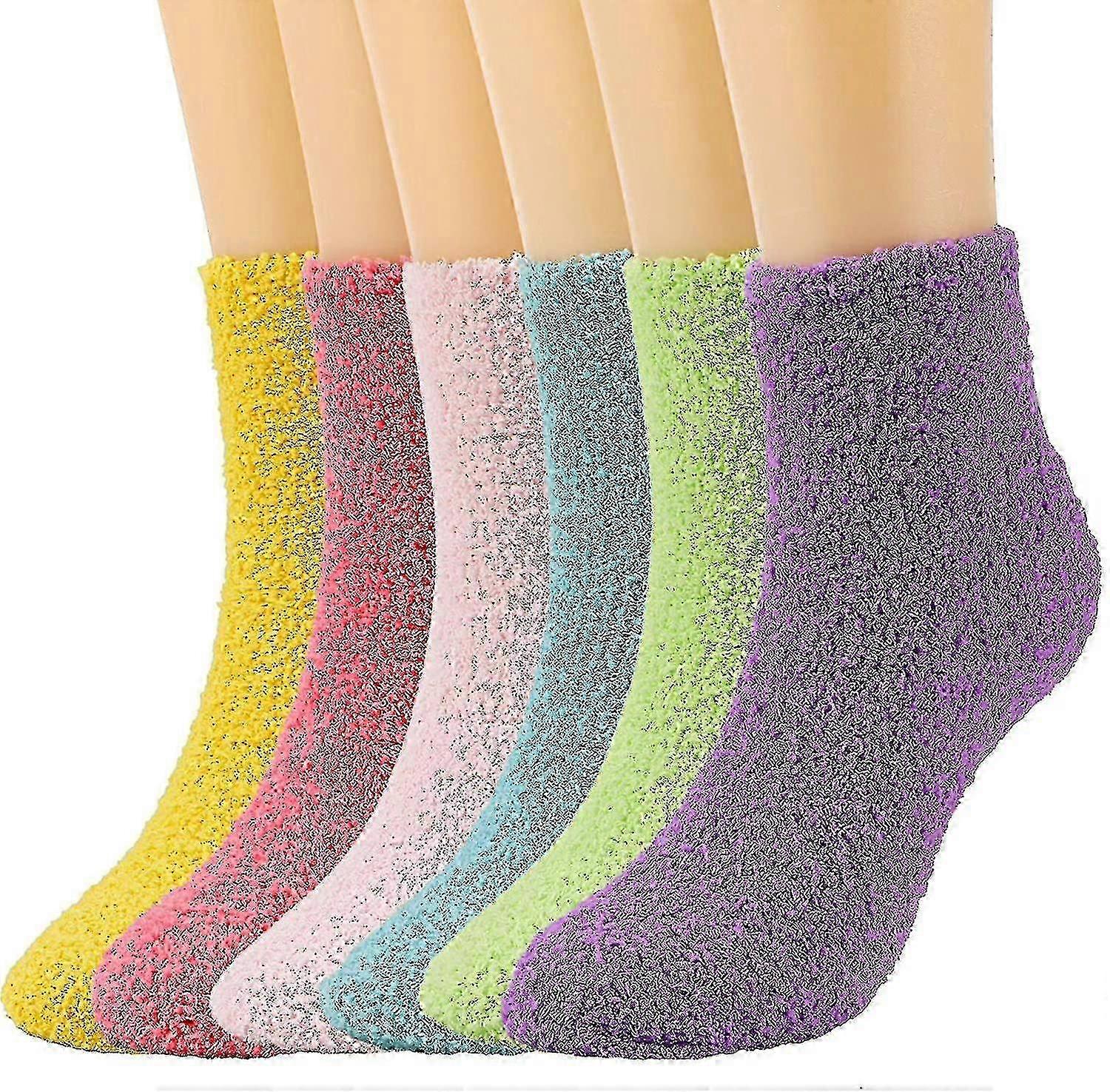 6 paia di calzini in pile da donna, calzini, calzini invernali da donna pantofole calzini
