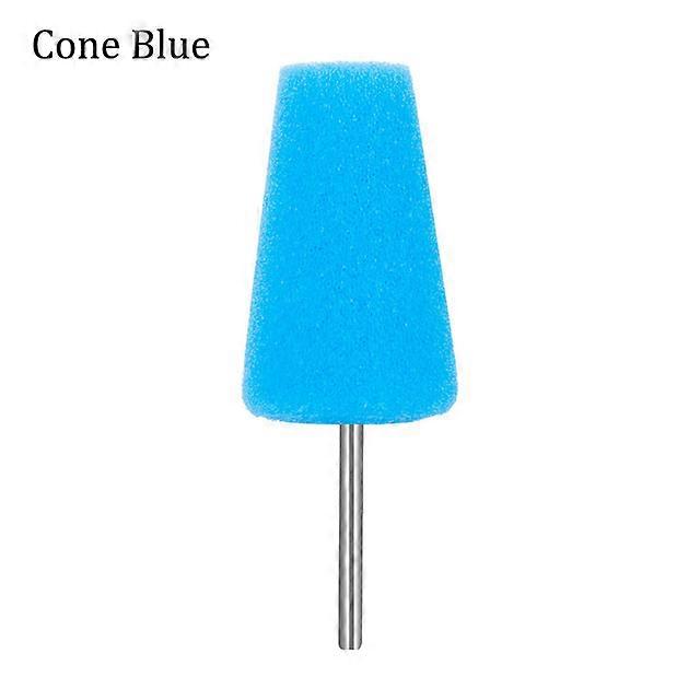 Novel Car Wheel Sponge Cone Round Metal Hub Polish Buffing Shank Polishing Pad