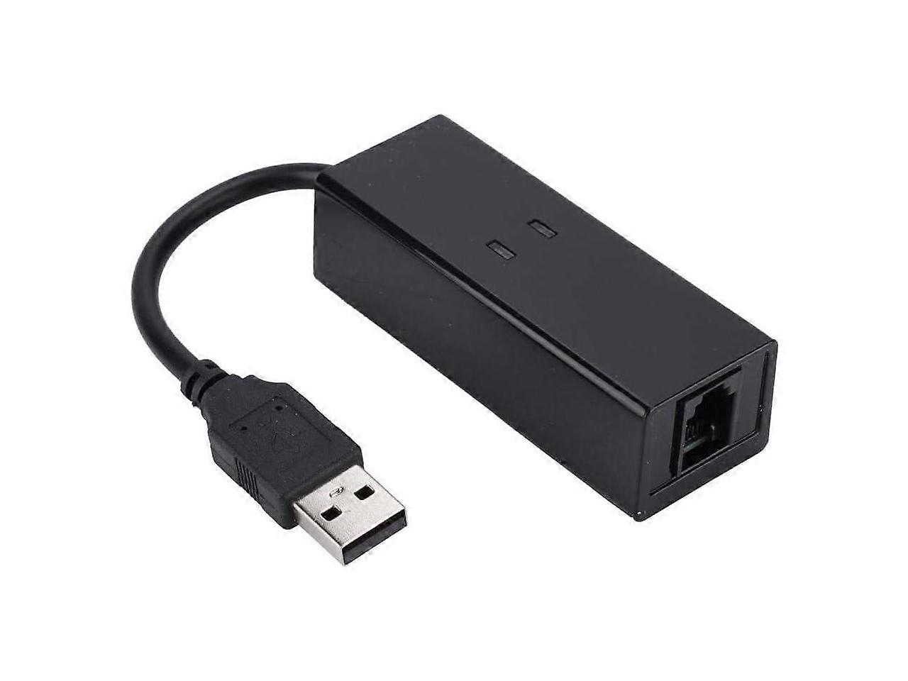 USB 56K External Dial Up Voice Fax Data Modem Fit for Win7 Win8 Win10 XP Supports V.92 protocols and Features 56K Download speeds, 48K Data Upload and