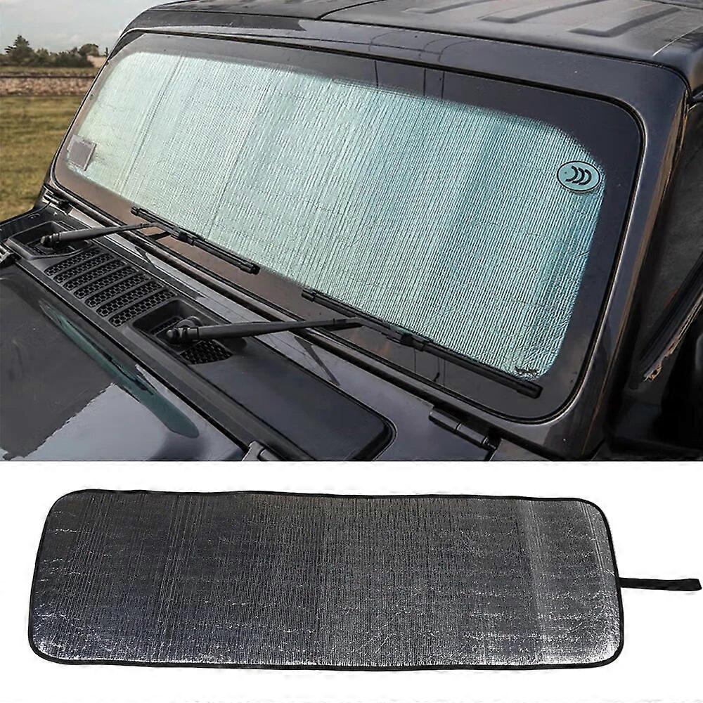 Car Front Window Anti UV Sun Windshield Sunshade Cover for Jeep Wrangler JL Gladiator JT 2018-2023 Auto Interior AccessoriesVehicle Dashboard Accesso