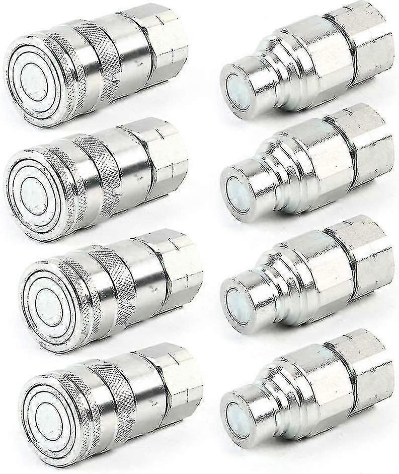 4 sarjaa 1/2" Npt flat face Hydrauliset pikaliittimet Kytkimet Liukuohjain