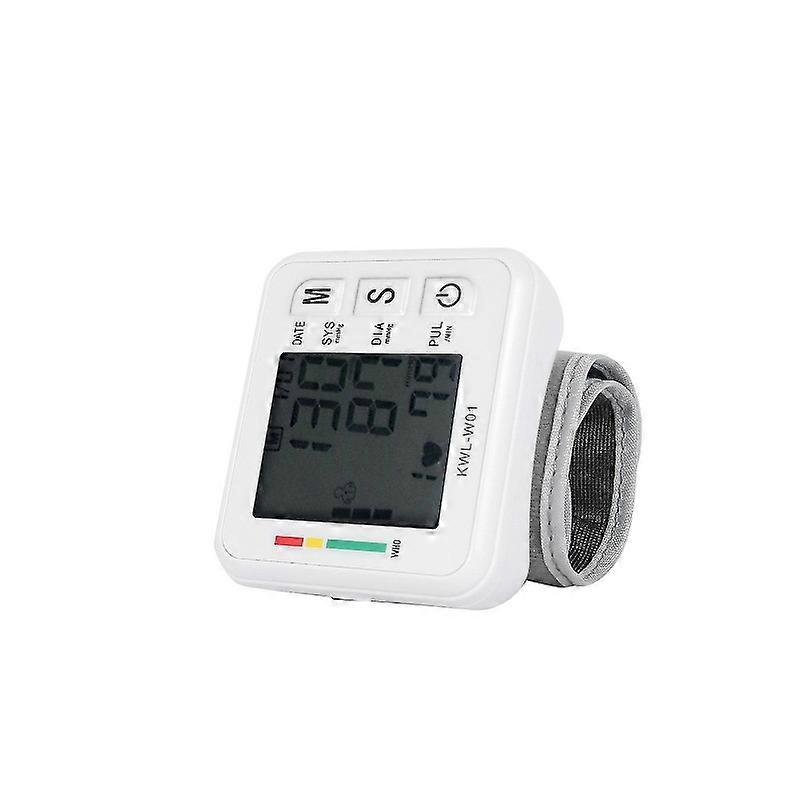 Professional Lcd Wrist Blood Pressure Monitor Heart Beat Rate Pulse Meter Measure