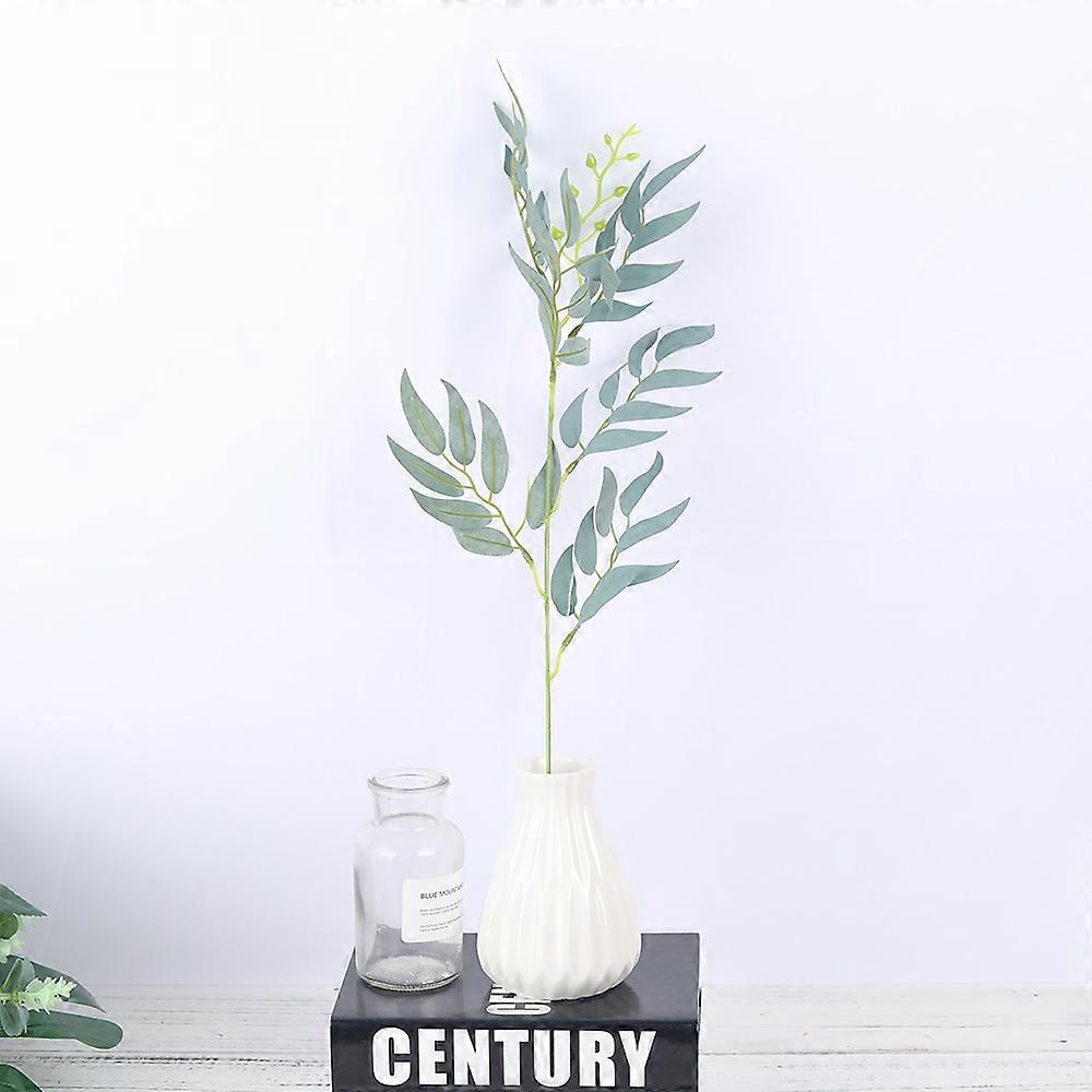 Artificial Silk Willow Leaves Long Branch Green Fake Plants Spring Wedding Home Decoration Arrangement Accessories faux foliage