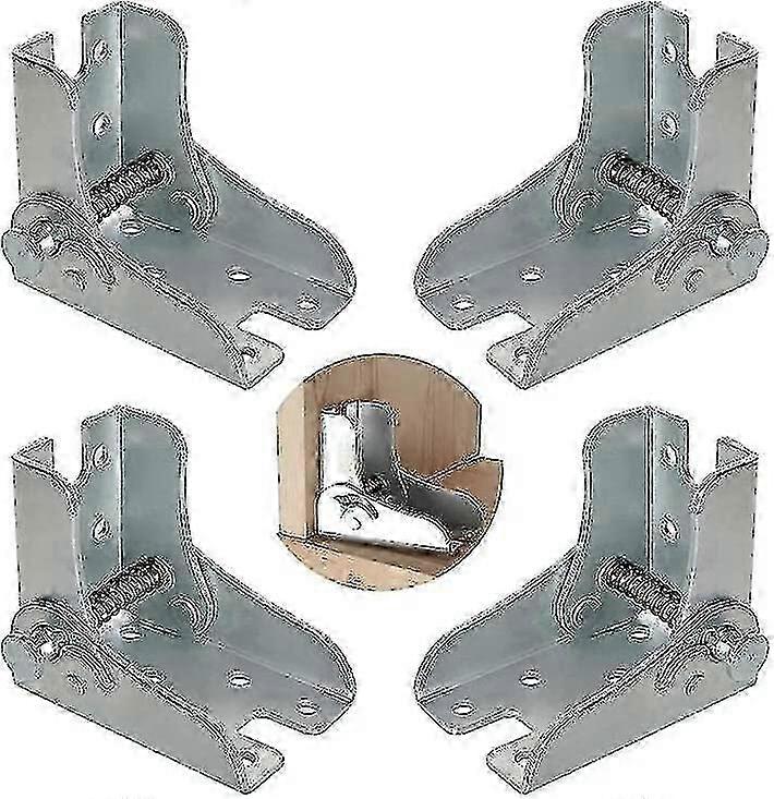 (4 Pieces) Folding Frame, Self-locking Hinge, Folding Table Legs, Folding Workbench