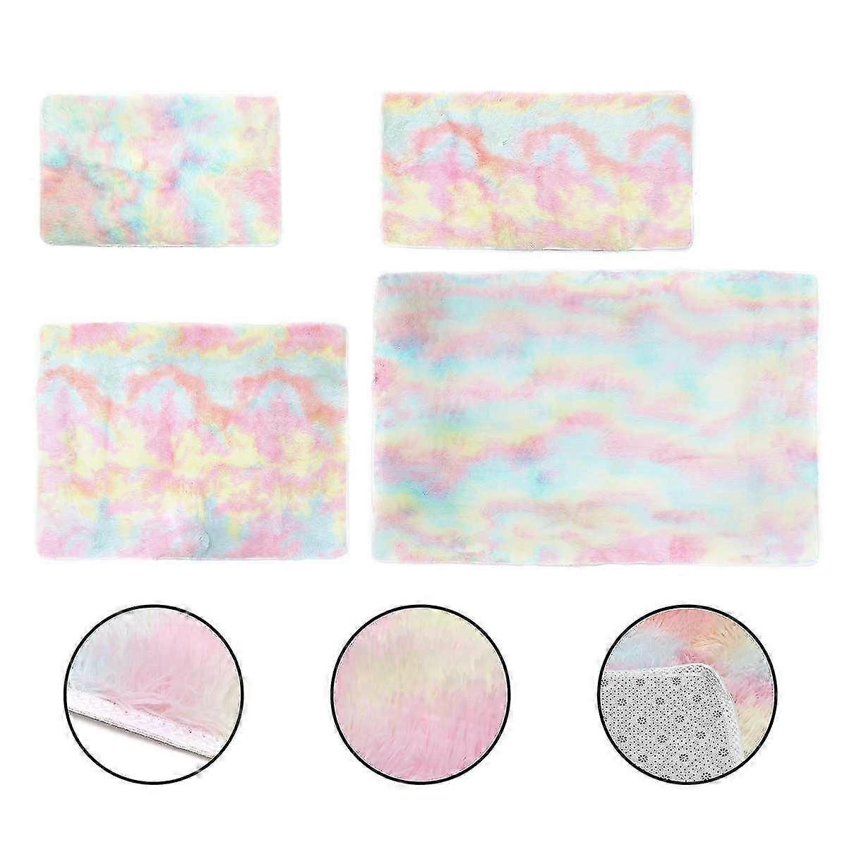 Gradient Color Plush Soft Carpet Thickened Area Home Decor|Carpet