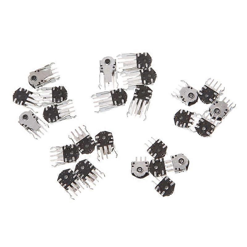 25pcs 5 Kinds Mouse Encoder Kit Wheel Encoder Switches Repair Parts Decoder Wheel