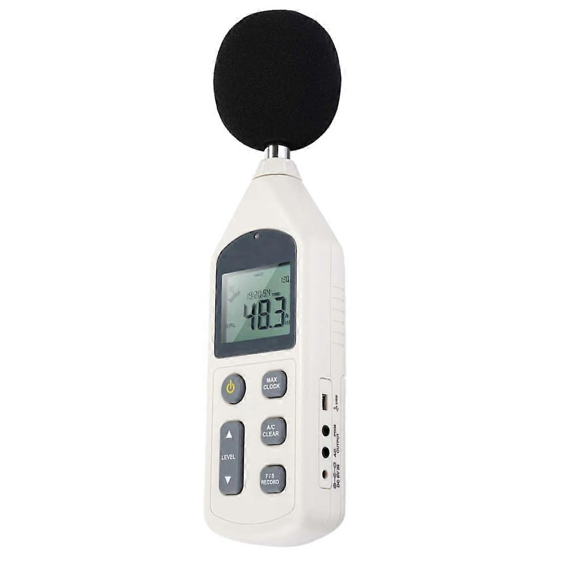 2025 New Sound Level Meter, Mini Digital Sound Level Decibel Meters Tester GM1356 30-130DBA LCD A/C Fast/Slow