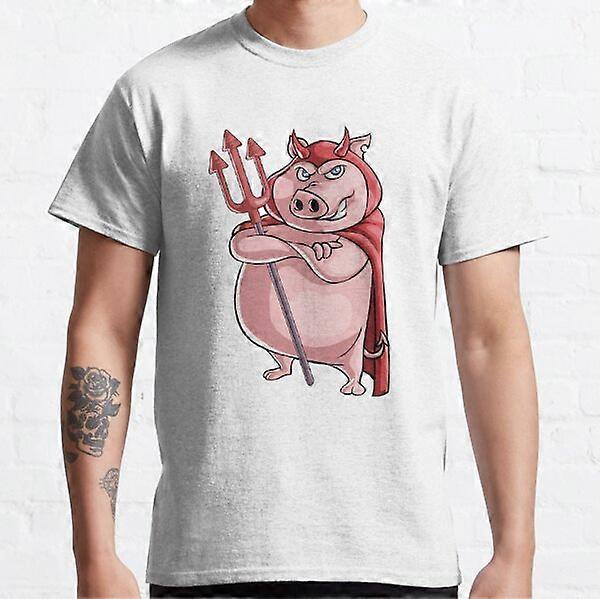 Halloween Devil Pig Classic tričko-RK37493