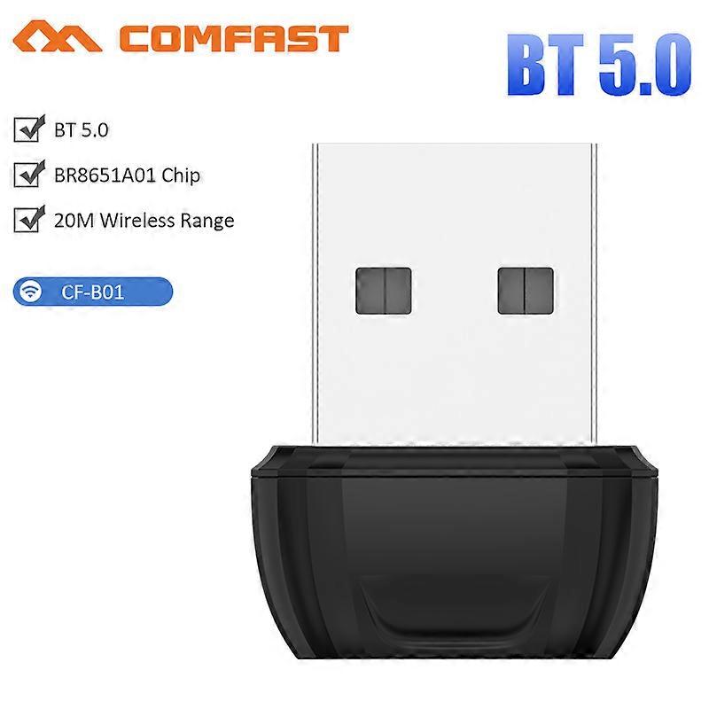 For PC Keyboard Headset Receiver USB Bluetooth Transmitter BT 5.0 Adapter Wireless Dongle Support Win8/10 Free Drive