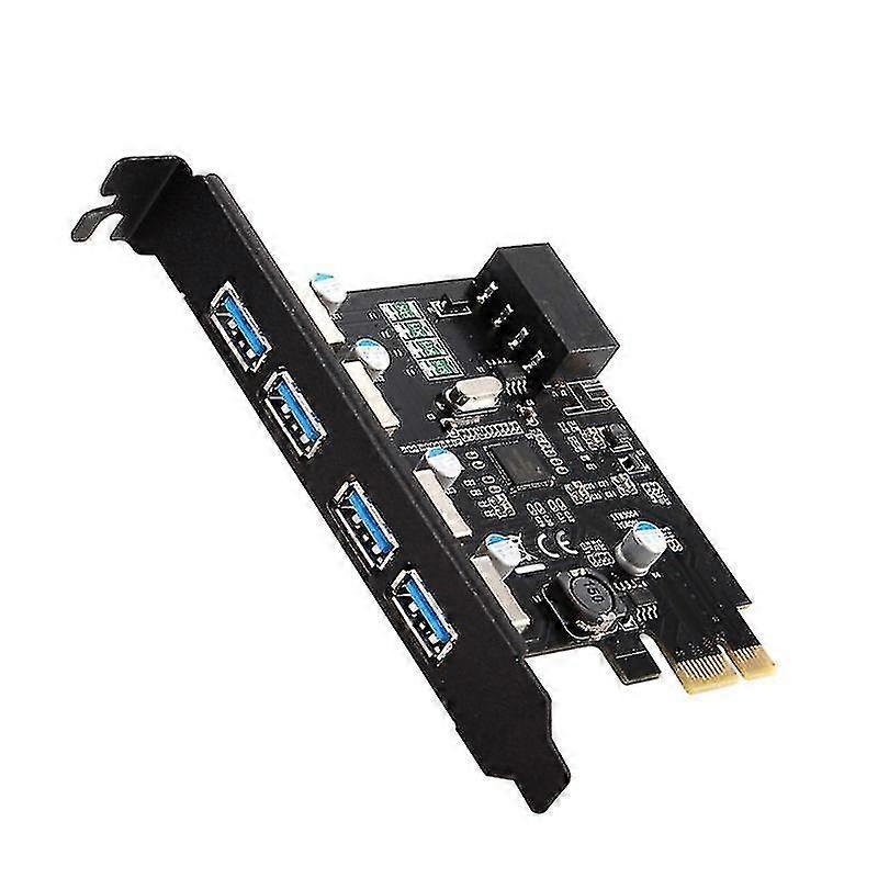 Four-port Pci-e Extriser Practical Pci-e To Usb3.0 Adapter Card Compatible-for Win7