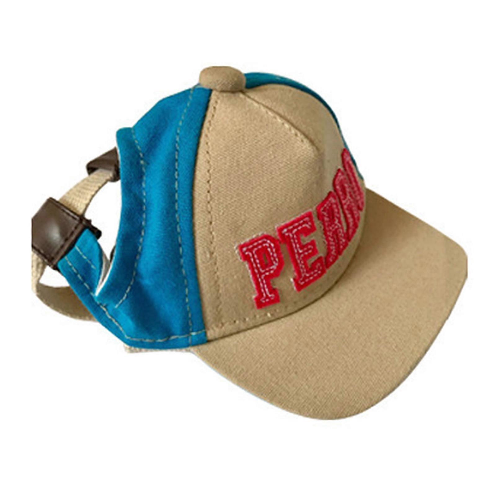 New Hot Dog Sun Hat Baseball Cap Peaked Cap, Letter Print Shading Hat Accessory for Pet Dog