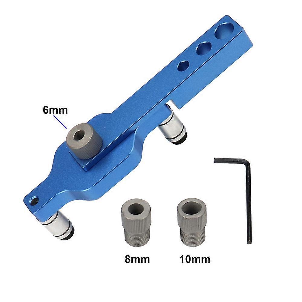 3 in 1 Drilling Locator Puncher Tool Self-Centering Doweling Jig Drill Kit 6/8/10mm Hole Punching Tool for DIY Woodworking