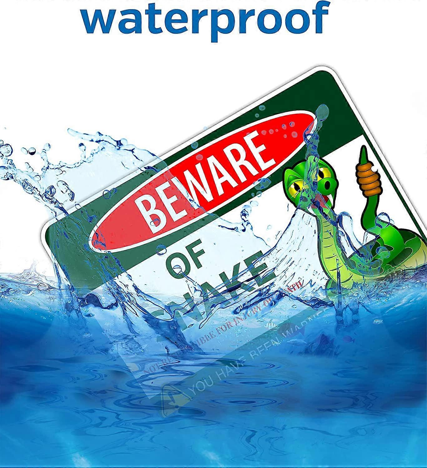 Beware of Snake Metal Tin Sign Funny Snake Sign Gifts for Snake Lovers ...