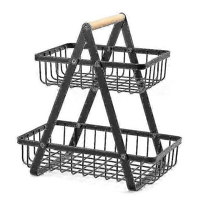 Metal Fruit Basket Portable Rack