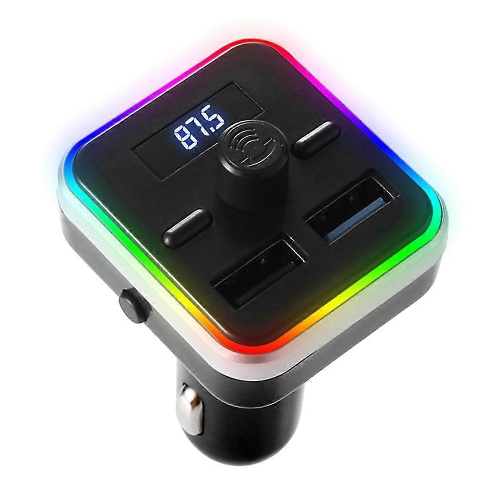 LED Backlit Small Bluetooth-compatible Player Car Charger FM Transmitter