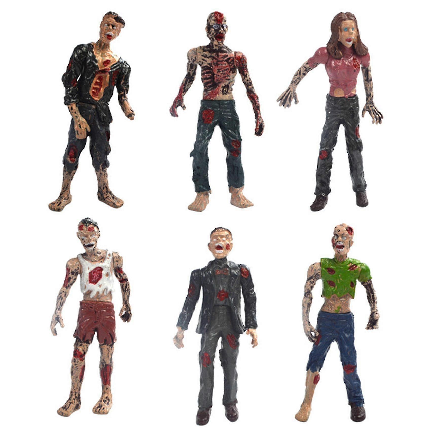 6pcs/lot 10cm The Wal Dead Act S Toys Characters Act S Kids Toy