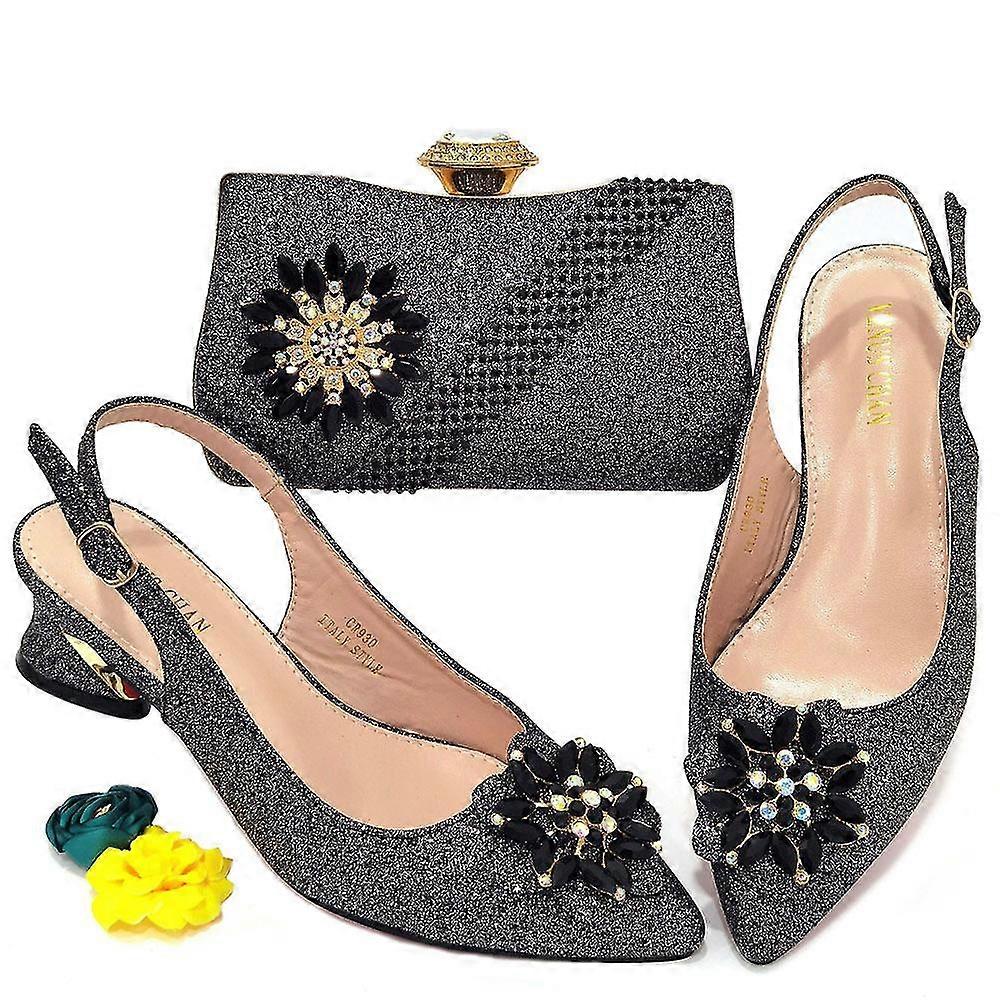 Women's Open Toe Sandals With Diamond Buckle Elements