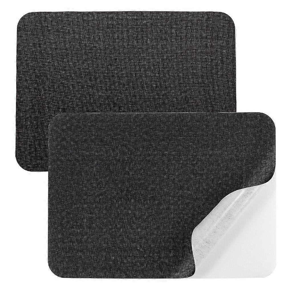 Self Adhesive Linen Fabric Repair Patch for Sofas Couch Furniture Drivers Seat Rectangle Black 28x20.4x0.08cm