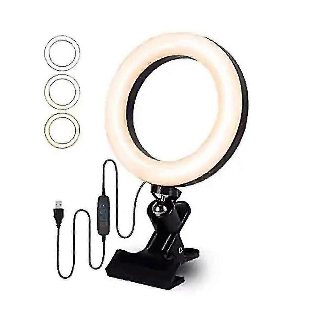 Foldable Portable Ring Light Selfie Ring Light Desk Phone Ringlight Circle Lighting