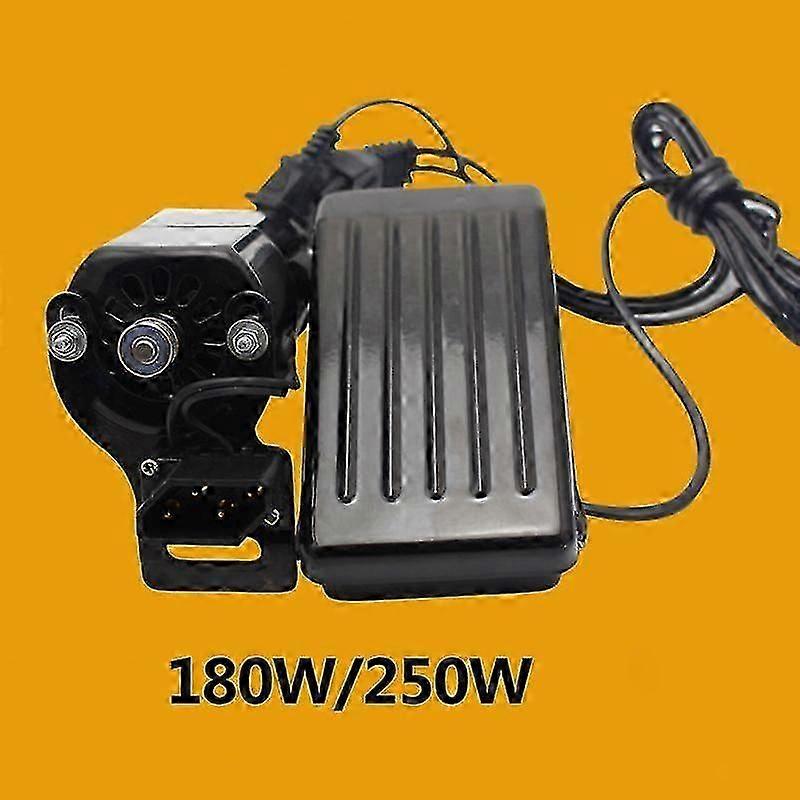 محرك آلة الخياطة مع دواسة 220 فولت 180 واط / 250 واط محرك صغير للخياطة الاوفرلوك ، قلب نحاسي كامل ، قطع غيار 10000 دورة في الدقيقة