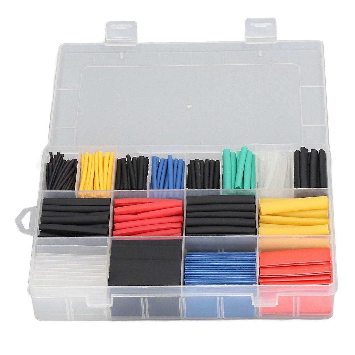 580 Pcs Heat Shrink Tubing Kit Environmentally Friendly 6 Colors 10 Sizes Insulation Heat Shrink Wra