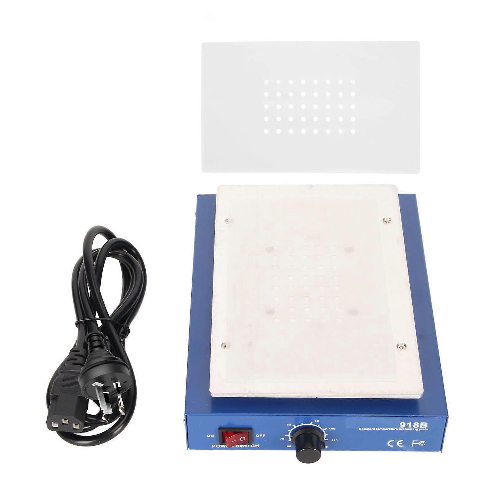 Lodning Kogeplade 450W aluminiumslegering LED mikrocomputer elektrisk forvarmning Loddestation Omarbejdning Varmeplade til reparation DIY Laboratorium AU Plug 200
