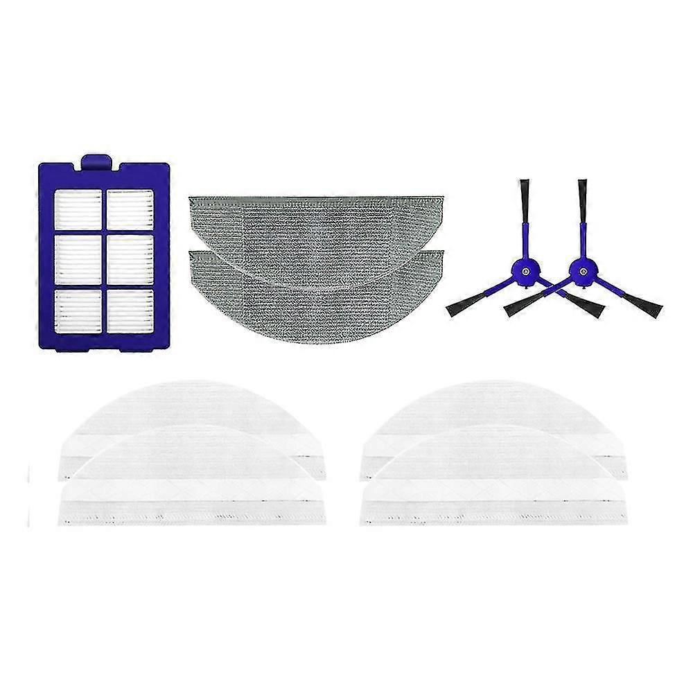8pcs For Eufy X8 Vacuum Cleaner Washable Side Brush Mop Cloth Filter