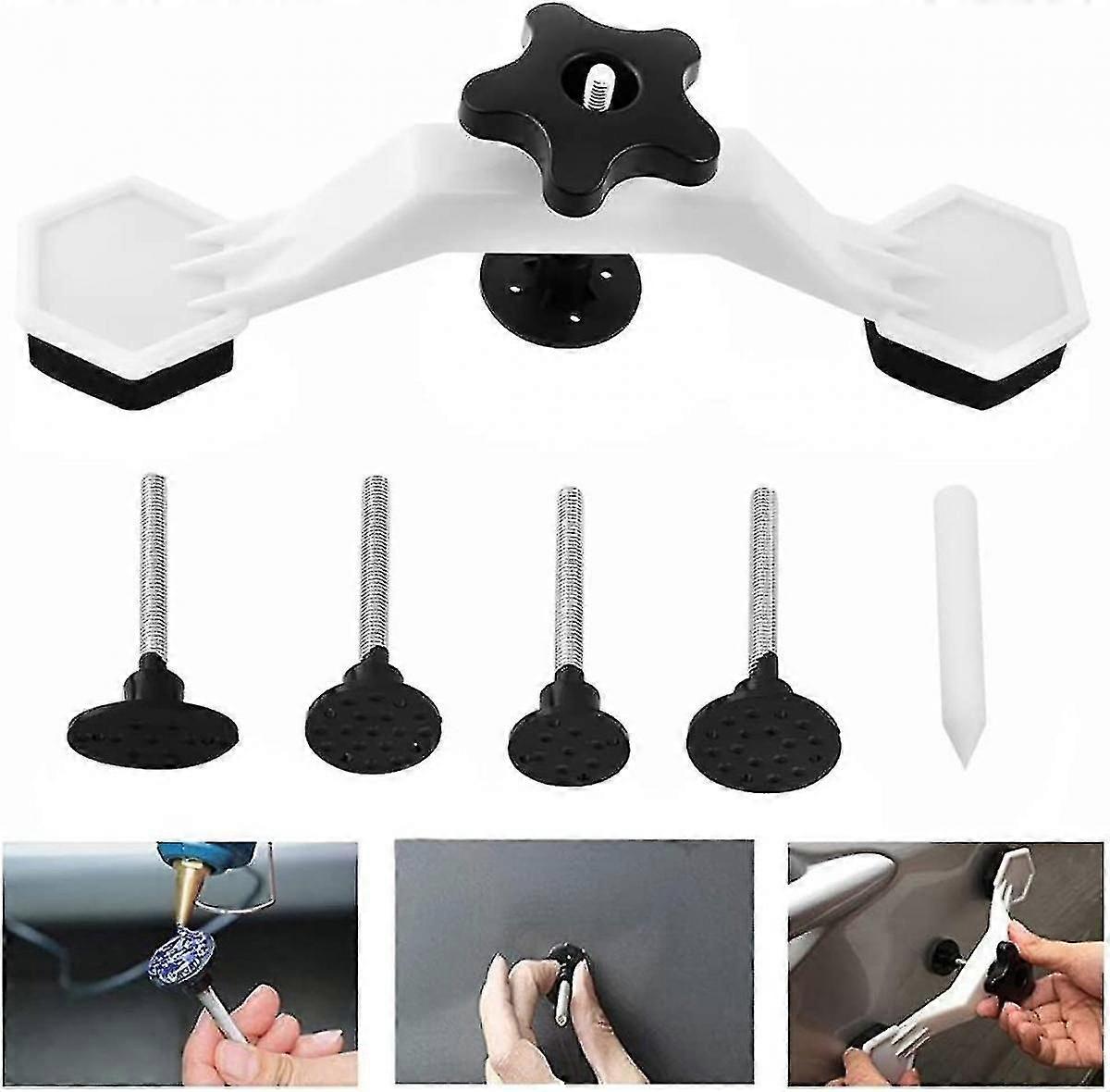Less Dent Rep Tool Auto Dent Puller Brid, Puller Tab For Car Dent Removal Door Dings Hail Dama Rep, Dent Removal