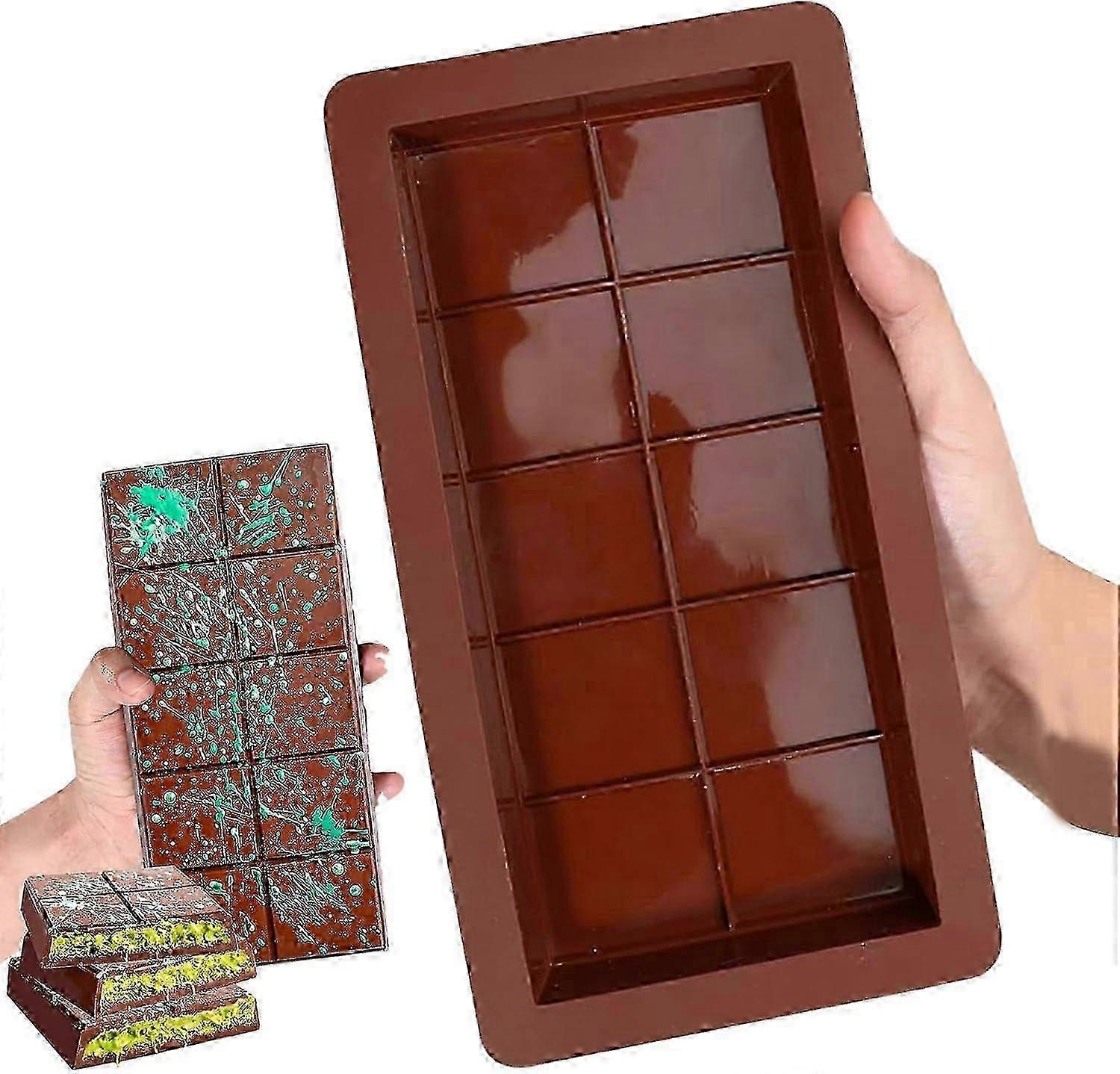 Chocolade Vorm Siliconen Chocolade Vorm, Pak van 1 Siliconen Vorm, Chocolade Diepe Chocolade Vorm, Chocolade Reep Vorm voor Chocolade, Chocolade, Swe
