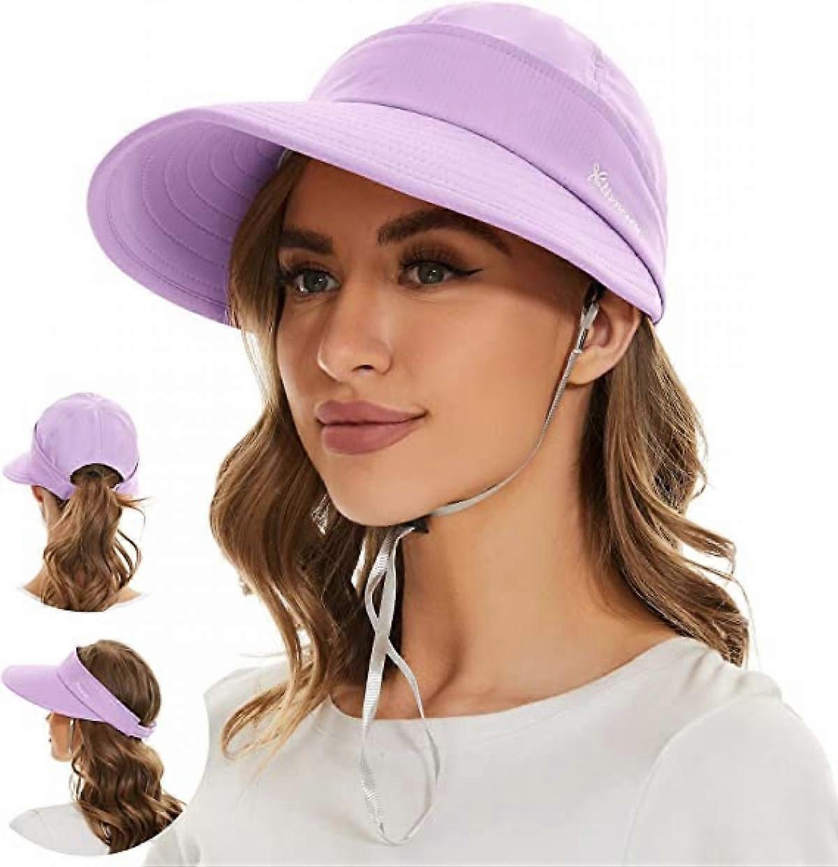Sun Hats for Women UV Protection Wide Brim in Zip-Off Visor