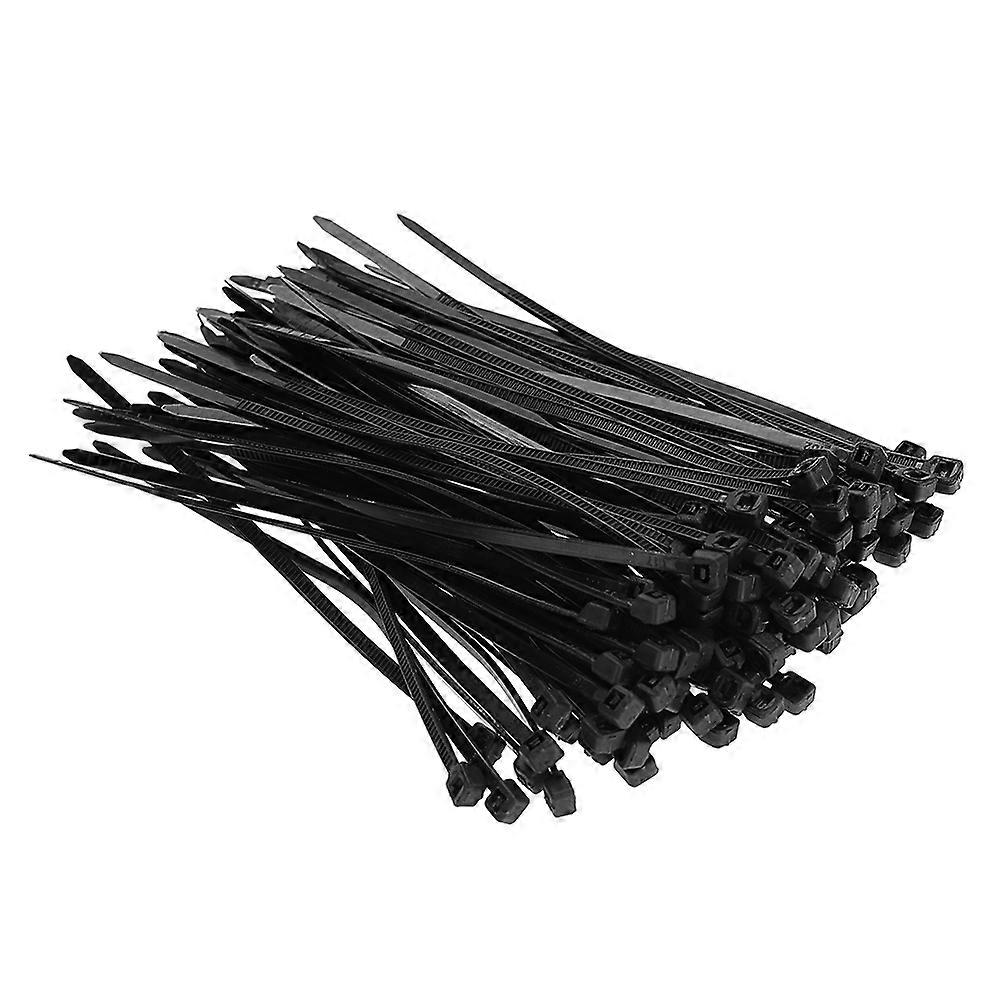 New Hot 100pcs Nylon Plastic Zip Trim Wrap Locking Cable Loop Ties Wire