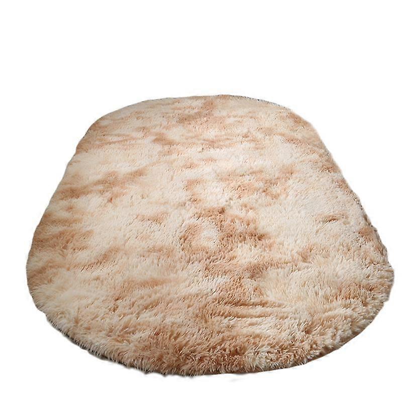 1PC Oval Washable Large Size Soft Decoration Bedroom Fluffy Carpet Plush Rug Floor Mat Long Plush